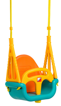 Huśtawka plastikowa kubełkowa deska dla dzieci do domu ogrodu do 30 kg 3w1 Ecotoys