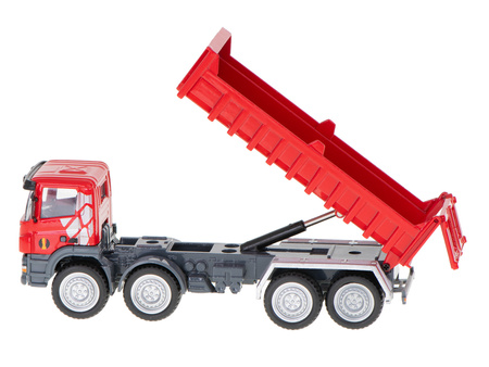 Wywrotka metalowe auto budowlane Die-Cast czerwona