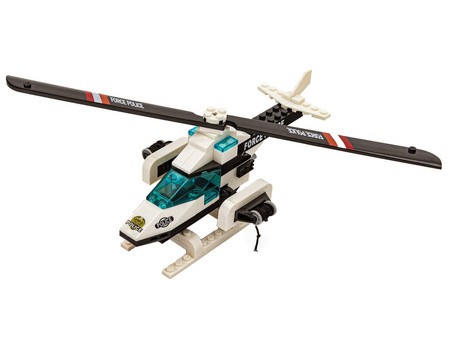 Zestaw klocków edukacyjnych dla dzieci Policja Baza policyjna Helikopter 040229