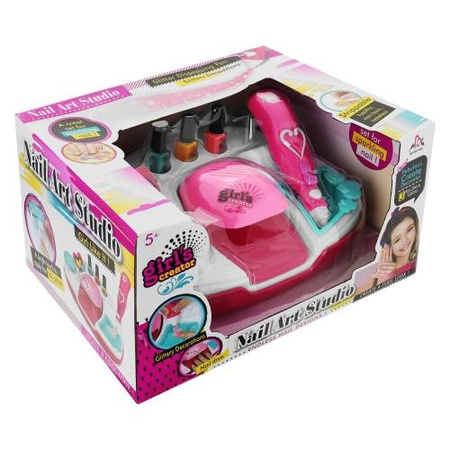 Zestaw do malowania paznokci studio kosmetyczne dla dzieci lakiery maszynki 11 elementów