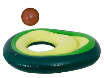 Dmuchany materac do pływania - Awokado +piłka pestka
