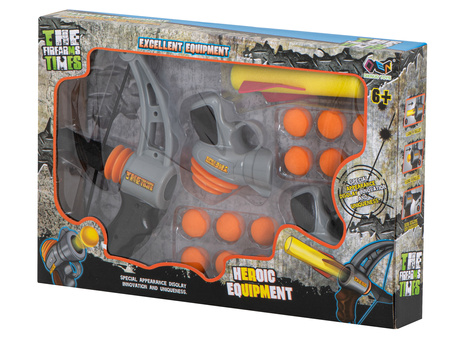 Pistolet na miękkie kulki dla dzieci Kusza na naboje kulkowe Zestaw zabawkowa broń