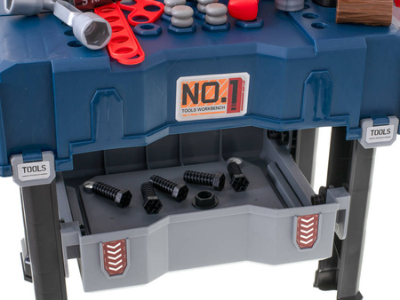 Zestaw małego majsterkowicza walizka warsztat z narzędziami dla dzieci 65 el