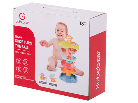 Sorter tor wieża z piłeczkami zjeżdżalnia kuleczek dla dzieci