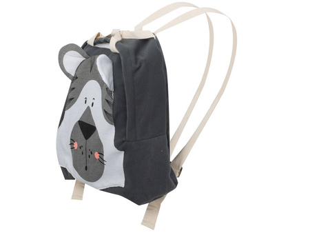 Plecak dla przedszkolaka Plecaczek - szary Tygrys