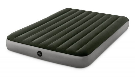 Dmuchany materac INTEX dwuosobowy do spania Łózko pompowane zielony 64109