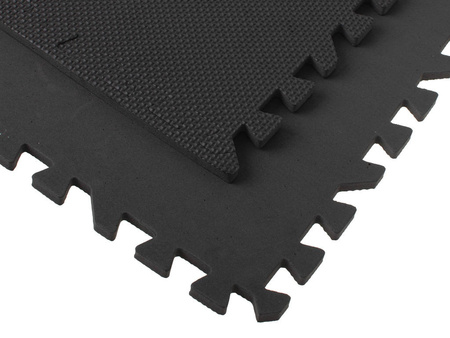 Edukacyjna mata piankowa puzzle piankowe dla dzieci szaro-kremowo-grafitowe 9 el. 180x180 cm