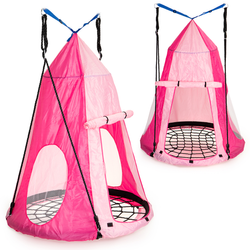 Namiot ochronny na huśtawkę bocianie gniazdo dla dzieci Domek ogrodowy ECOTOYS B-TNT01 PINK