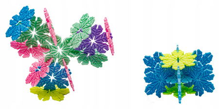 Klocki konstrukcyjne dla dzieci Kreatywne rzepki Płatki śniegu Czepki 1000 sztuk Zestaw klocków