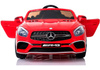 Czerwone auto na akumulator Mercedes SL65 pojazd elektryczny samochód dla dzieci światła LED