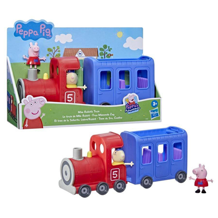 Świnka Peppa Zestaw z figurką- Pociąg pani Królik +2 figurki
