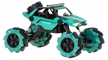 Samochód zdalnie sterowany auto RC na sterowanie niebieski Climbing Car tańczy wspina się 1:14 2 piloty 