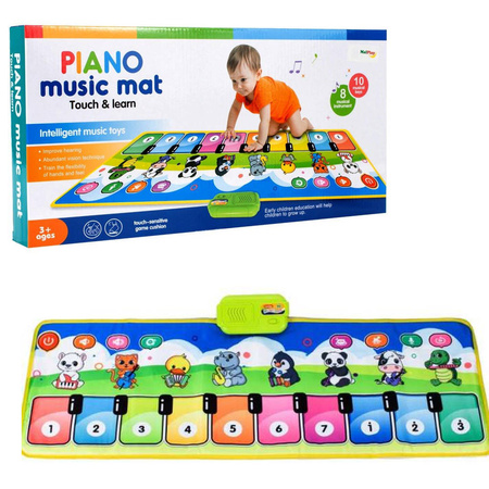 Mata muzyczna interaktywna pianinko z nagrywaniem