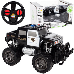 Samochód RC Zdalnie sterowany terenowa policja czarna