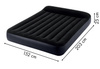 Dmuchany materac INTEX dwuosobowy do spania z pompką Łóżko pompowane 64150