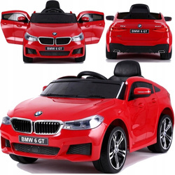 Sportowy samochód na akumulator dla dzieci BMW 6 GT Auto elektryczne ze światłem LED