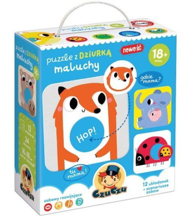 CzuCzu Puzzle z dziurką Maluchy - puzzle dla najmłodszych