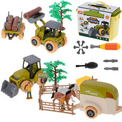 Zestaw gospodarstwa rolnego dla dzieci farma traktor do skręcenia śrubokręty