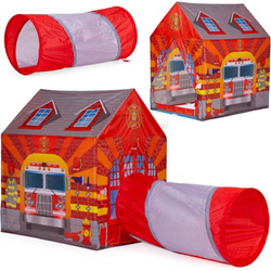 Namiocik namiot z tunelem dla dzieci plac zabaw domek strażaka IPLAY