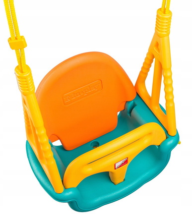 Huśtawka plastikowa kubełkowa deska dla dzieci do domu ogrodu do 30 kg 3w1 Ecotoys