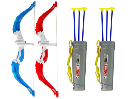 Zestaw strzelecki dla dzieci dwa łuki pistolety strzałki tarcza