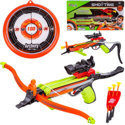 Zabawkowa kusza sportowa dla dzieci laserowy celnik strzały tarcza