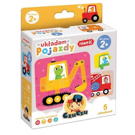 CzuCzu Układam Pojazdy - puzzle dla najmłodszych 5 układanek