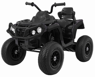 Elektryczny quad na akumulator dla dzieci światła LED czarny BDM0906