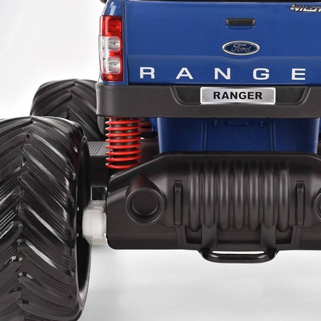 Pojazd na akumulator samochód elektryczny Monster Truck Ford Ranger auto dla dzieci niebieski