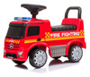 Duży jeździk Samochód dla dzieci Wóz strażacki Interaktywne autko Mercedes czerwony