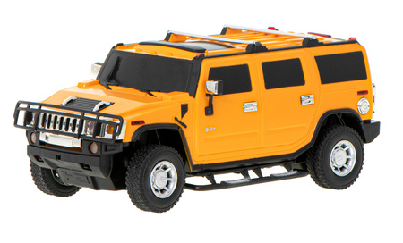 Zdalnie sterowany szybki samochód RC Hummer z efektami świetlnymi 1:24 żółty