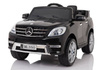 Czarny samochód na akumulator Mercedes ML350 elektryczny Auto dla dzieci światła LED 2 silniki