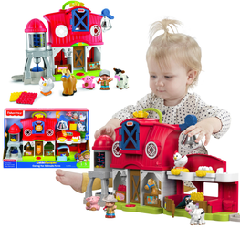 Muzyczna farma małego odkrywcy ze zwierzętami Fisher-Price dla dzieci FDK34