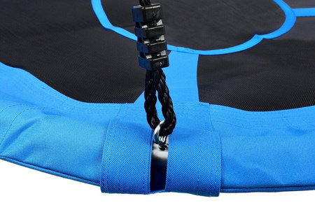 Huśtawka do ogrodu dla dzieci Bocianie gniazdo Krzesło wiszące niebieskie 110cm FUNFIT