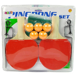 Zestaw do gry w tenisa stołowego dla dzieci ping pong siatka paletki piłki