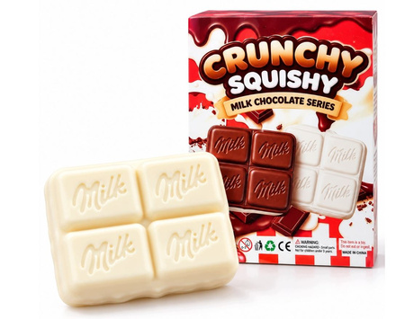 Gniotek sensoryczny antystresowy dla dzieci biała czekolada Crunchy Squishy