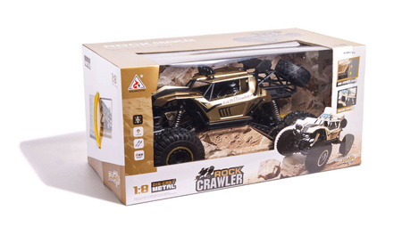 Duży samochód terenowy zdalnie sterowany RC Auto Rock Crawler 1:8 51cm złoty