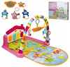 Duża mata wielofunkcyjna edukacyjna dla dzieci muzyczne pianinko pałąk zawieszki lusterko dla dzieci