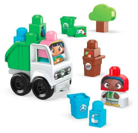  Mega Bloks Green Town - Eko śmieciarka 19 elementów