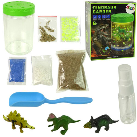 Zestaw do hodowania roślinek ogród dinozaurów w słoików światło naklejki