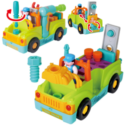 Zabawkowy samochód do rozkręcania dla dzieci z narzędziami Autko do skręcania