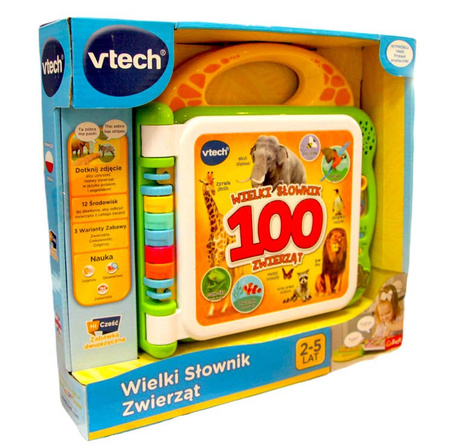 vTech Książeczka interaktywna Wielki słownik zwierząt 