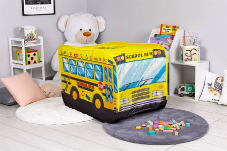 Namiocik namiot dla dzieci plac zabaw domek żółty autobus szkolny Iplay
