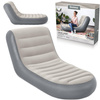 Dmuchany szary fotel leżak materac 165x84x79 cm Bestway 75064