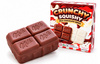 Gniotek sensoryczny antystresowy dla dzieci Crunchy Squishy mleczna czekolada 4 kostki