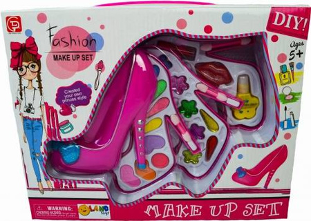 Zestaw do malowania do makijażu dla dzieci paletka pantofelek cienie błyszczyk lakier