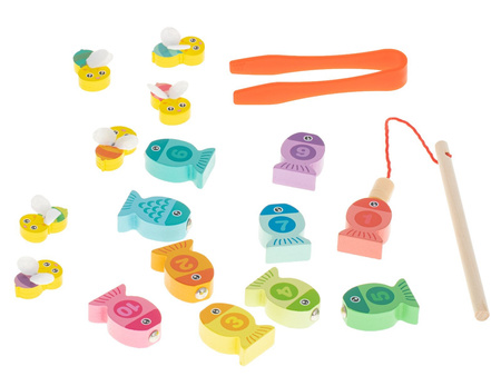 Drewniana układanka - Łowienie rybek puzzle sorter