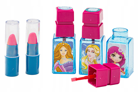 Toaletka dla dziewczynek z dźwiękiem i światłem, akcesoriami i lusterkiem