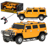 Zdalnie sterowany szybki samochód RC Hummer z efektami świetlnymi 1:24 żółty