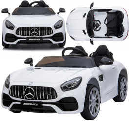 Luksusowy samochód elektryczny dla dzieci HL289 Mercedes GTR Auto na akumulator biały